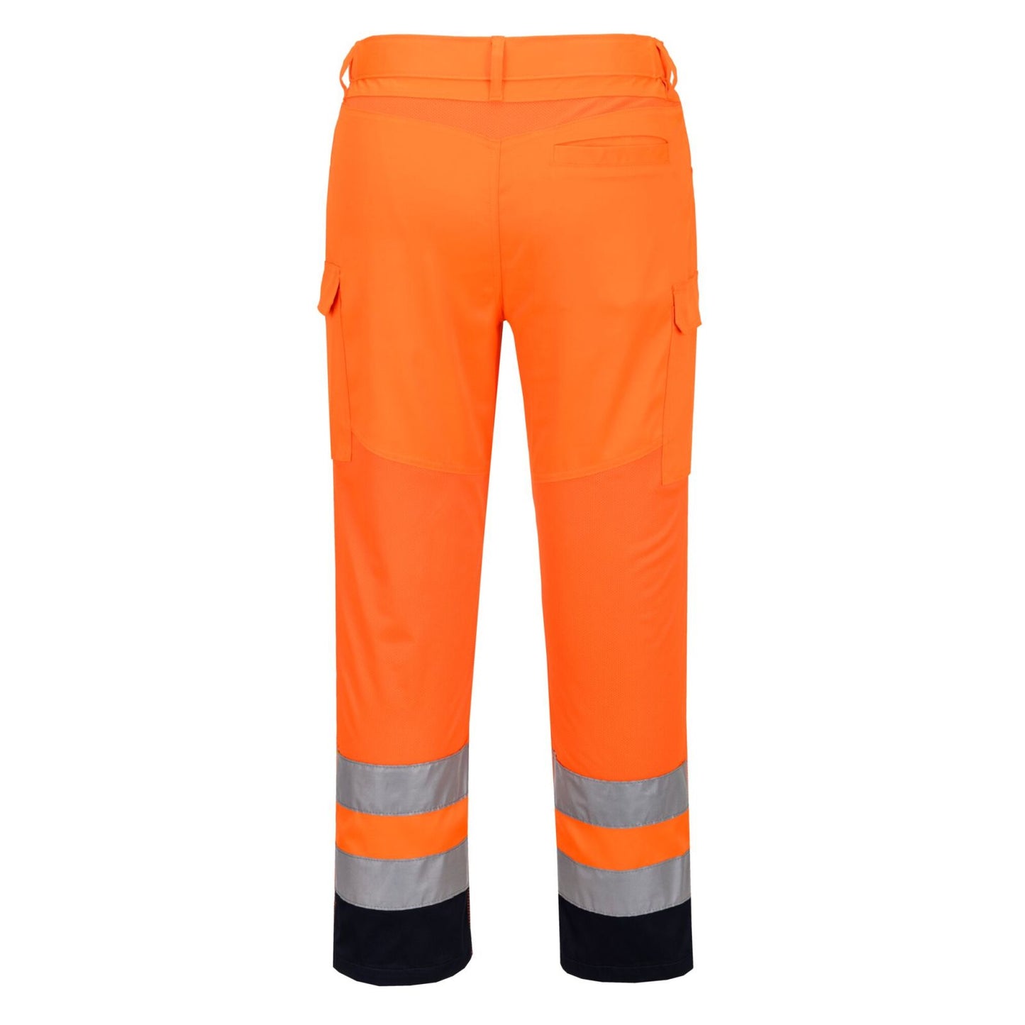 Portwest Hi-Vis Werkkleding Hoge zichtbaarheid Broek T143 Hi-Vis mesh paneel oranje-marineblauw(ON)