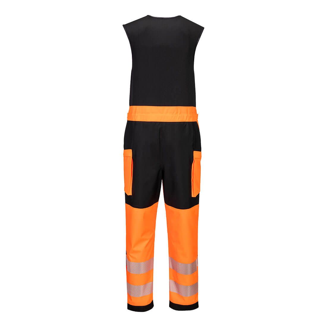 Portwest PW3 Hoge zichtbaarheid Tuinbroek T150 Hi-Vis regenbestendig (3L) oranje-zwart(OB)