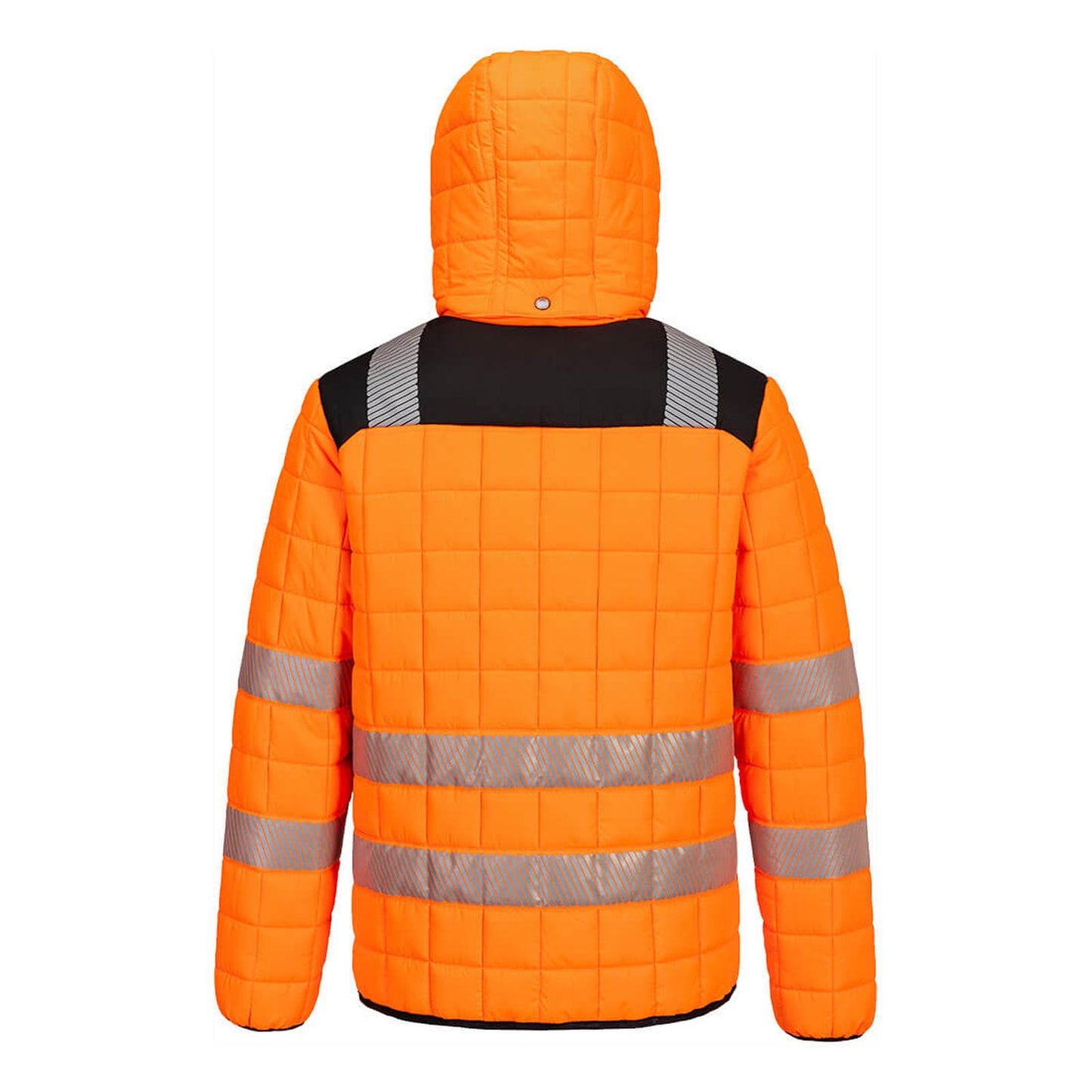 Portwest PW3 Hoge zichtbaarheid Jack T165 Hi-Vis square baffle oranje-zwart(OB)
