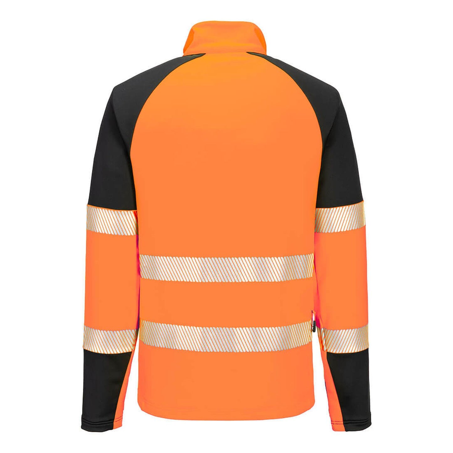 Portwest PW3 Hoge zichtbaarheid Sweatshirt T172 Hi-Vis 1/4 rits oranje-zwart(OB)