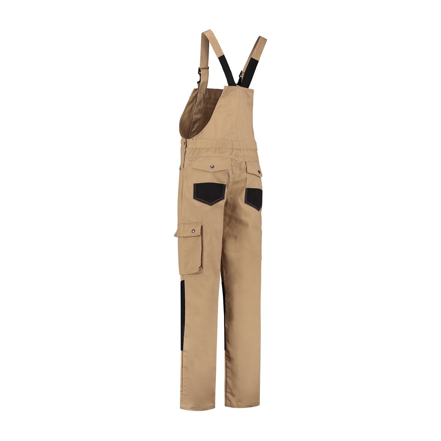 Noname Worker Am. Overalls TBC6040 khaki-zwart(KZWART)