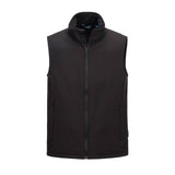 Portwest Print & Promo Bodywarmer TK22 softshell (2L) fleece waterafstotend winddicht zwart(BK)