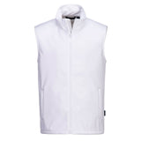 Portwest Print & Promo Bodywarmer TK22 softshell (2L) fleece waterafstotend winddicht wit(WH)