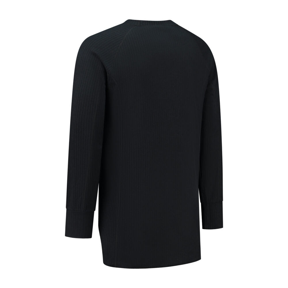 Noname Thermoshirt TLS100 lange mouw col zwart(ZWART)