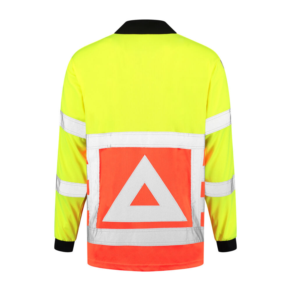 Noname High Visibility Poloshirt VKPLMRWS100 geel-oranje(GEELORANJE)