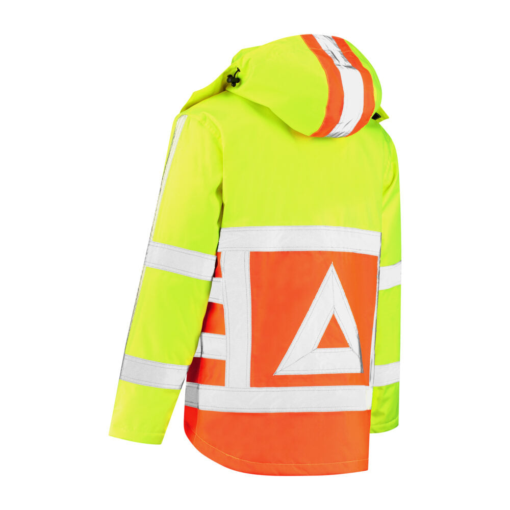 Noname High Visibility Parka VKPORWS100 fluo geel-oranje(GEELORANJE)