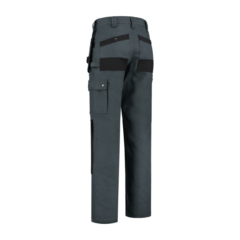 Noname Worker Werkbroek WBK100 100% katoen grijs-zwart(GRZWT)