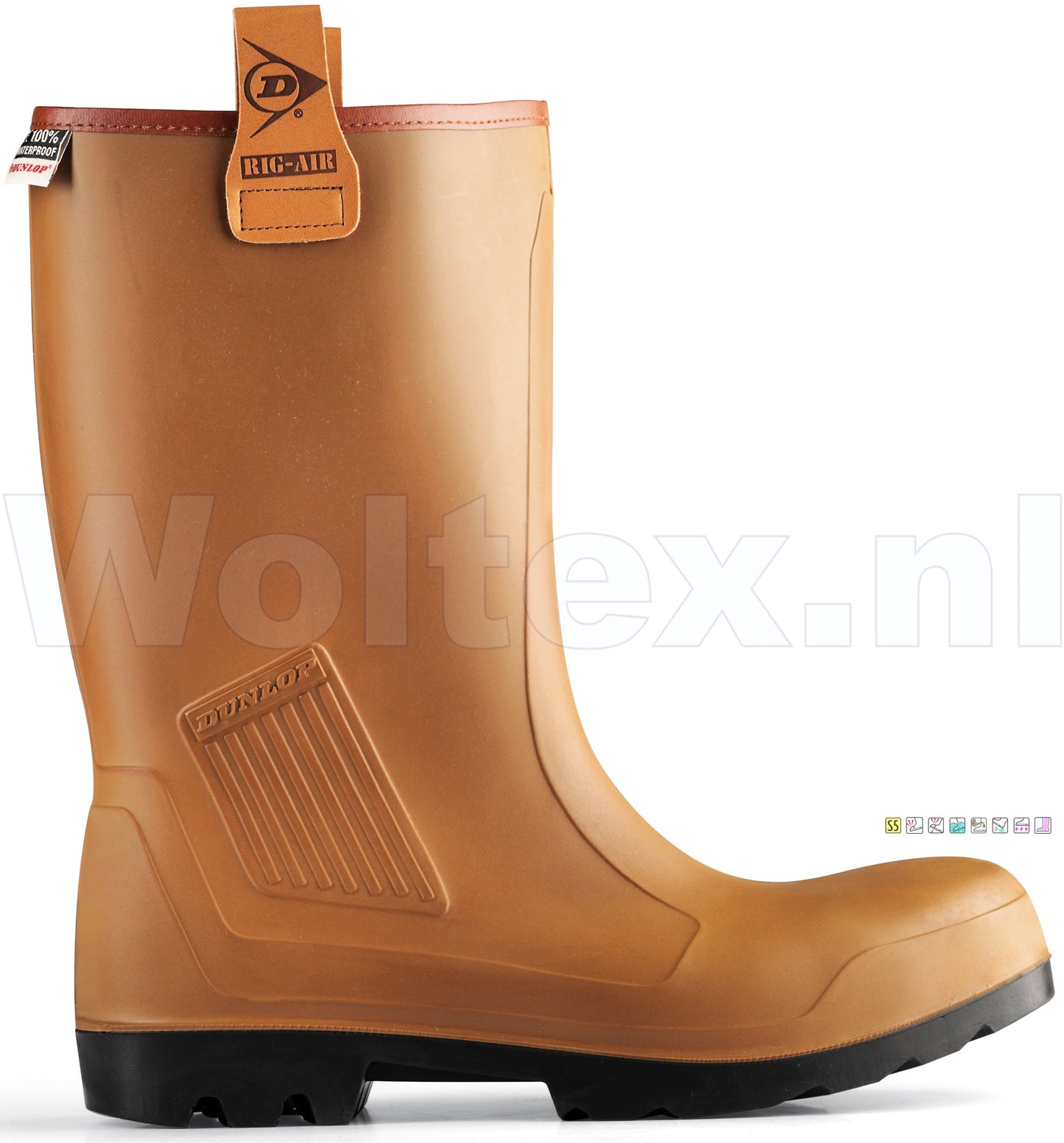 Dunlop Laarzen Purofort Rig-Air Full Safety Gevoerd bruin
