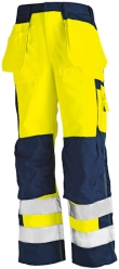 Blaklader Broeken 15761509 HiVis Vlamvertragend geel-marineblauw(3389)