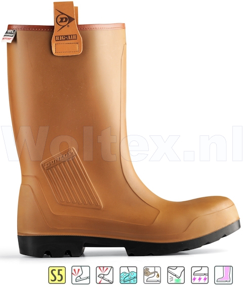 Dunlop Laarzen Purofort Rig-Air Full Safety Gevoerd bruin