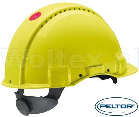 3M Peltor Helmen G3000NUV ABS UV- sensor Ventilatie Omkeerbaar binnenwerk fluo-geel