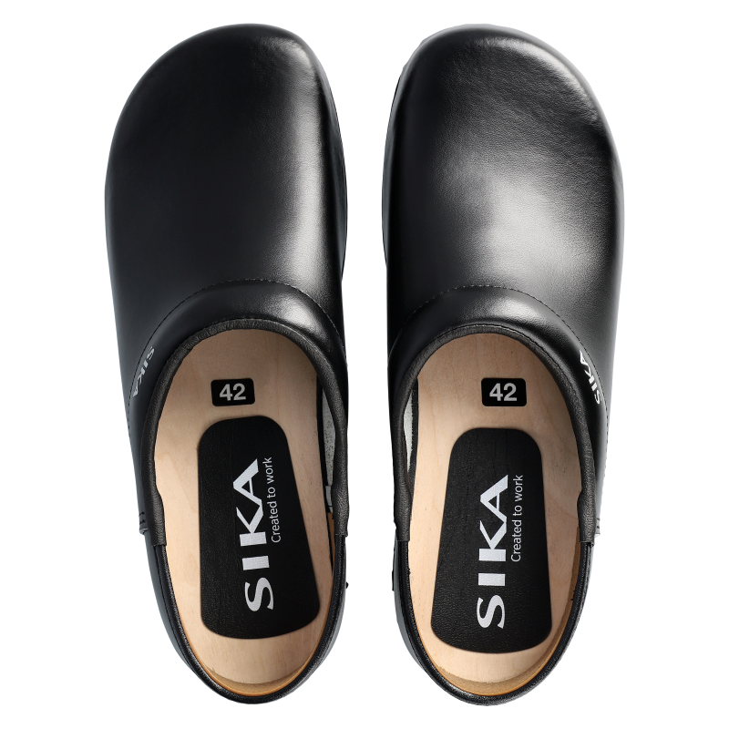 Sika Traditionel Klompen 124 D.H. PU zwart