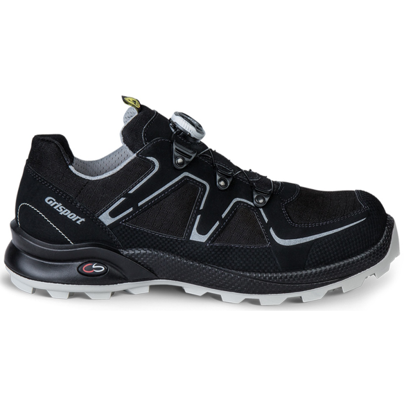 Grisport Cross Safety Schoenen Horizon ESD Boa- sluitsysteem zwart-zilver