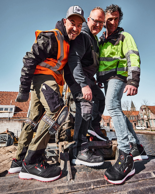 Redbrick Safety Sneakers Pulse Collectie Schoenen Pulse Low Laag S3 zwart