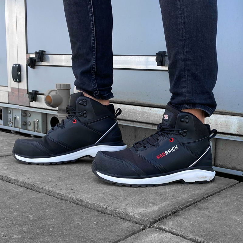 Redbrick Safety Sneakers Pulse Collectie Schoenen Pulse High Hoog S3 zwart