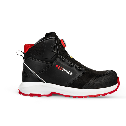 Redbrick Safety Sneakers Pulse Collectie Schoenen Pulse Speed Lace High Hoog S3 zwart