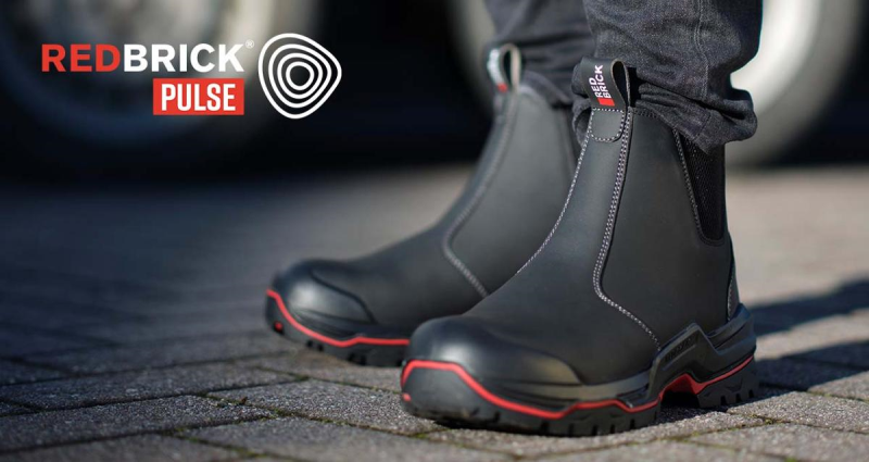 Redbrick Boots Pulse Collectie Laarzen Pulse Ankle Boot Black Laag S3S zwart