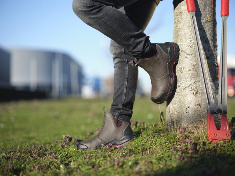 Redbrick Boots Pulse Collectie Laarzen Pulse Ankle Boot Black Laag S3S bruin