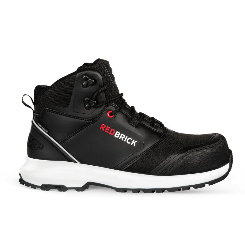 Redbrick Safety Sneakers Pulse Collectie Werkschoen Pulse Waterproof High Hoog S3 zwart