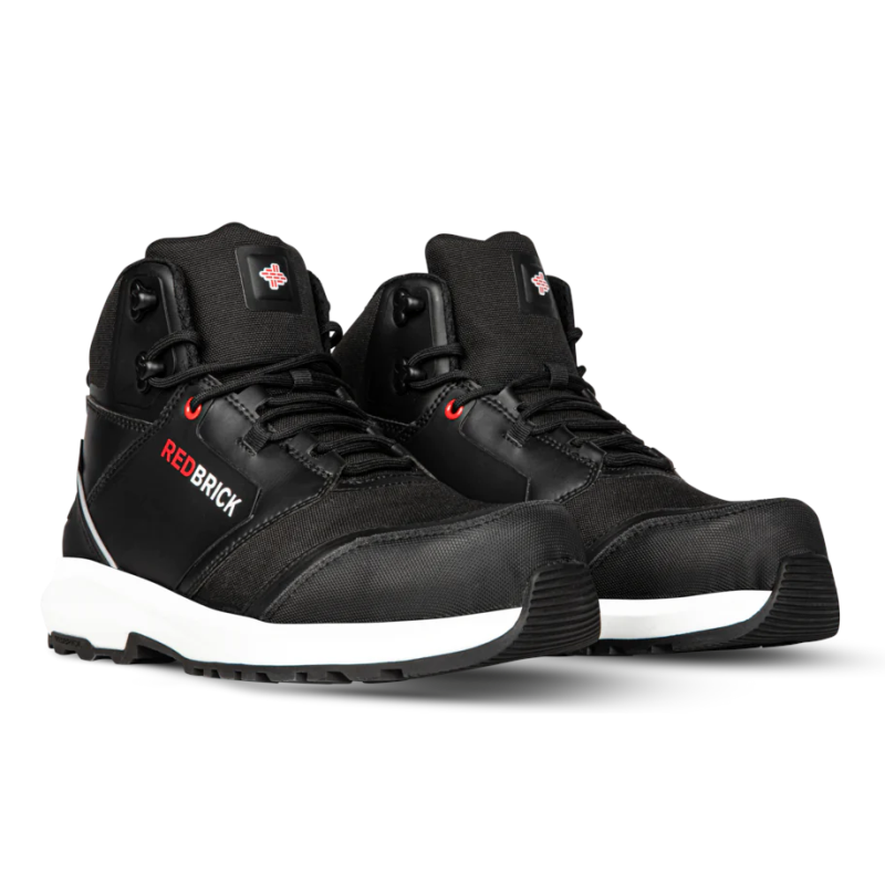 Redbrick Safety Sneakers Pulse Collectie Werkschoen Pulse Waterproof High Hoog S3 zwart