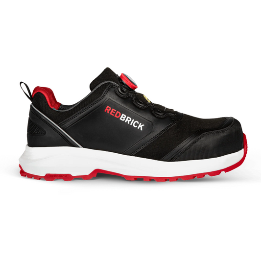 Redbrick Safety Sneakers Pulse Collectie Werkschoen Pulse Speed Lace Low Laag S3 zwart