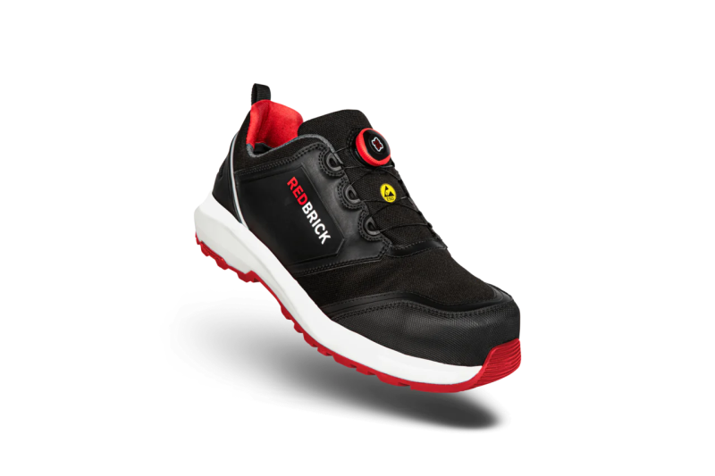 Redbrick Safety Sneakers Pulse Collectie Werkschoen Pulse Speed Lace Low Laag S3 zwart