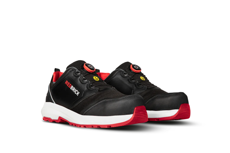 Redbrick Safety Sneakers Pulse Collectie Werkschoen Pulse Speed Lace Low Laag S3 zwart