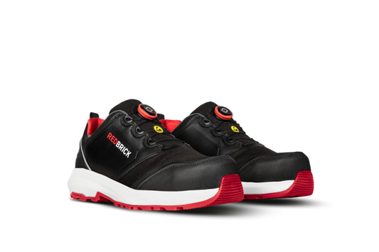 Redbrick Safety Sneakers Pulse Collectie Werkschoen Pulse Speed Lace Low Laag S3 zwart