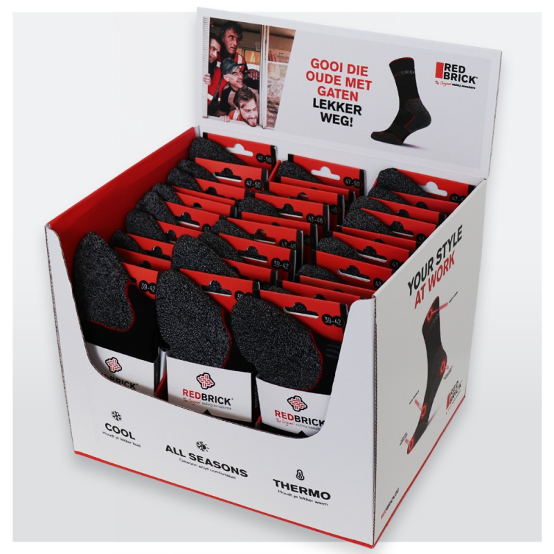 Redbrick Accessoires Sokken Displaypakket 55015 assorti