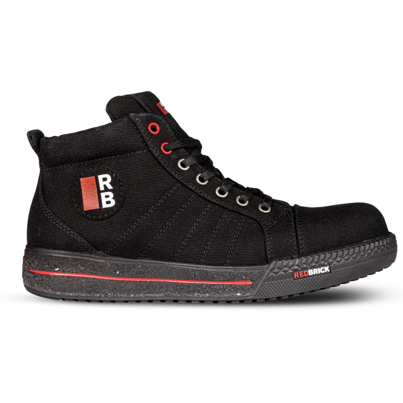 Redbrick Safety Sneakers Sustainable Werkschoen Opal hoog S1P zwart