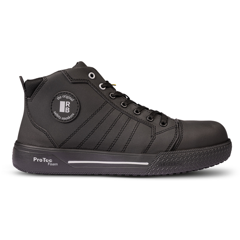 Redbrick Safety Sneakers Nieuw Veiligheidsschoenen Beater High S3S zwart