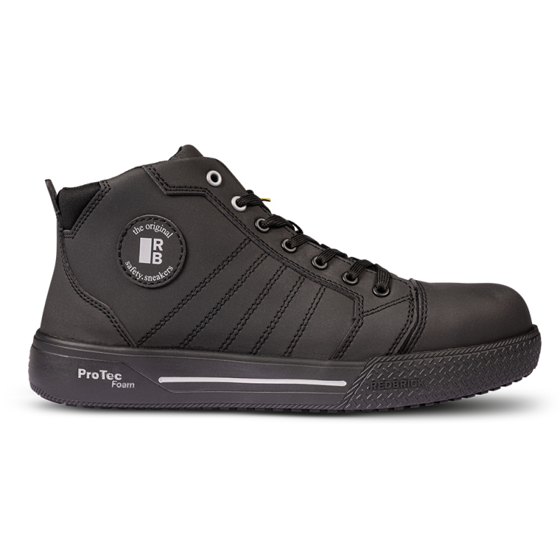 Redbrick Safety Sneakers Nieuw Veiligheidsschoenen Beater High S3S zwart