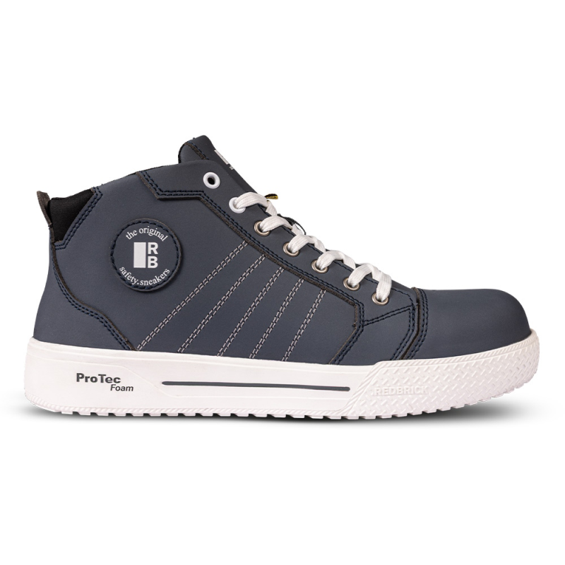 Redbrick Safety Sneakers Nieuw Veiligheidsschoenen Kick High S3S blauw