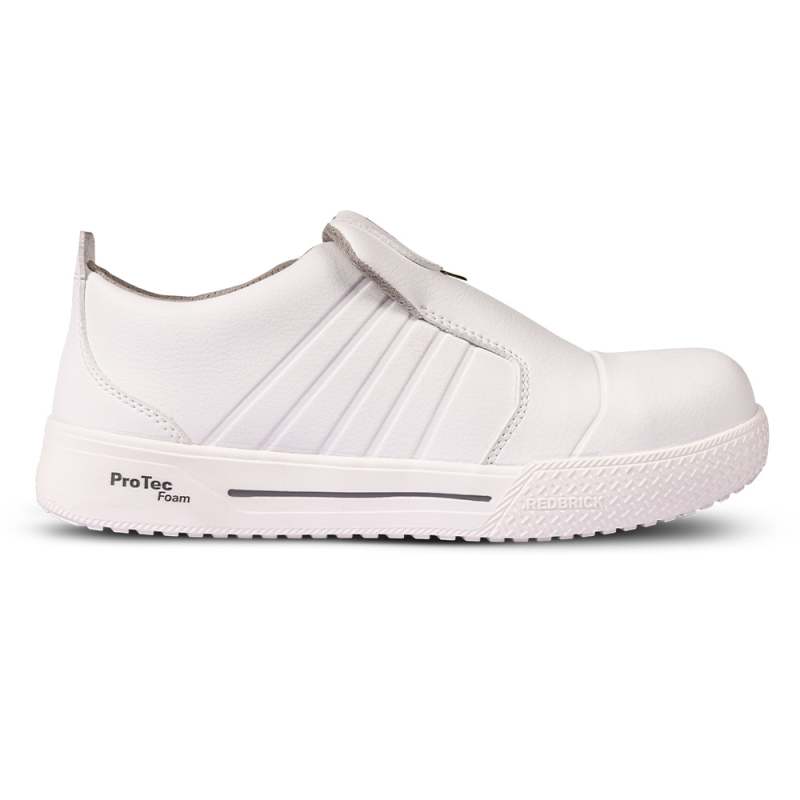 Redbrick Safety Sneakers Nieuw Veiligheidsschoenen Play Low instapper S3S wit