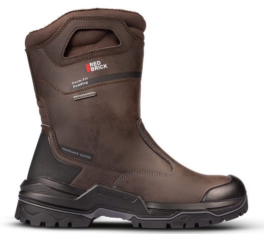 Redbrick Boots Boot Collectie Veiligheidslaarzen Boot Brown Wool 32339 Gevoerd S7S bruin