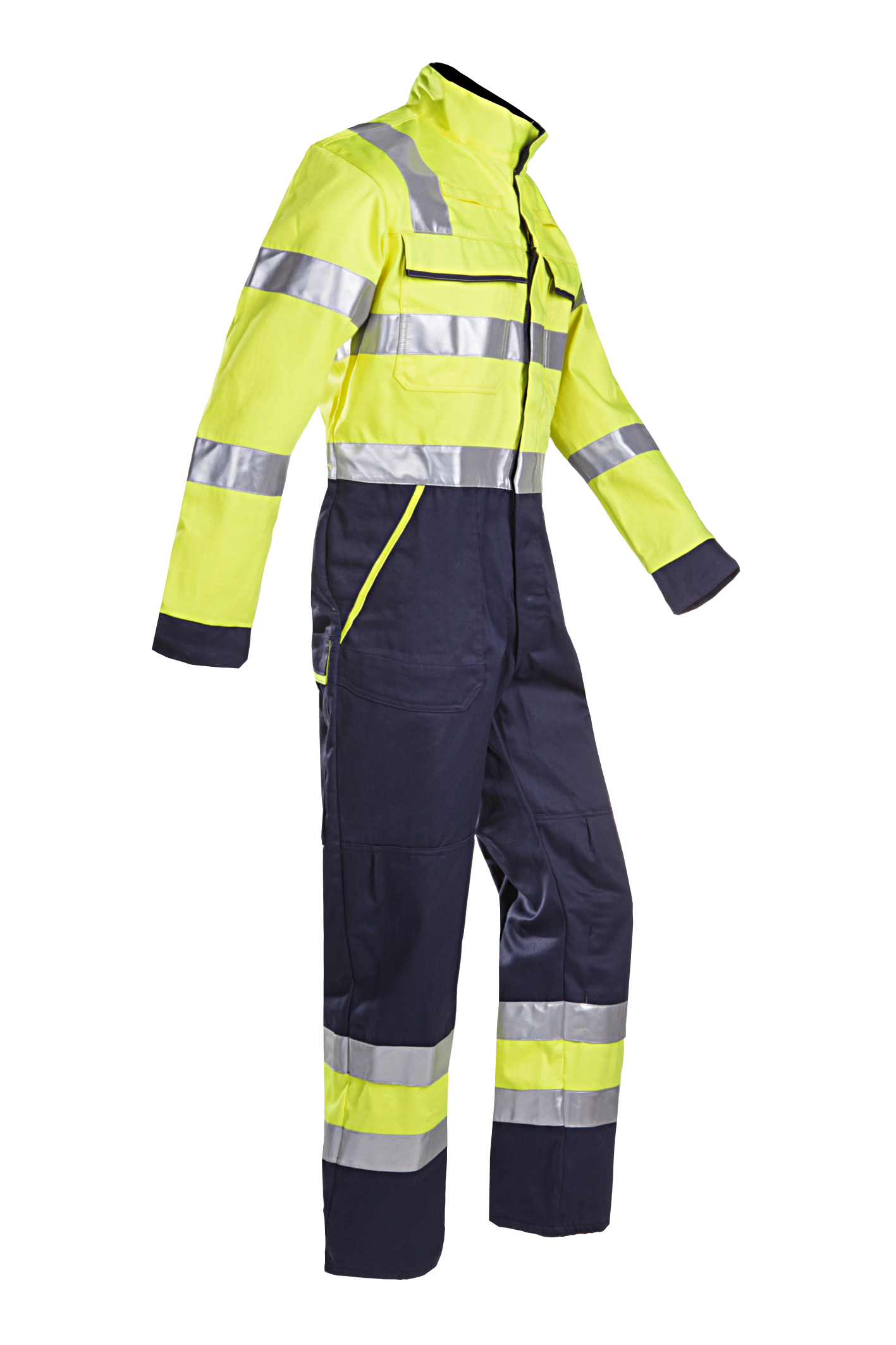 Sioen Overalls Autun Multinorm- ARC fluo geel-marineblauw