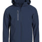 Clique Jassen Milford softshell waterdicht donker marineblauw(580)