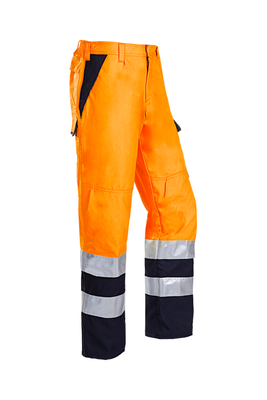 Sioen Broeken Arudy Multinorm- ARC fluo oranje-marineblauw