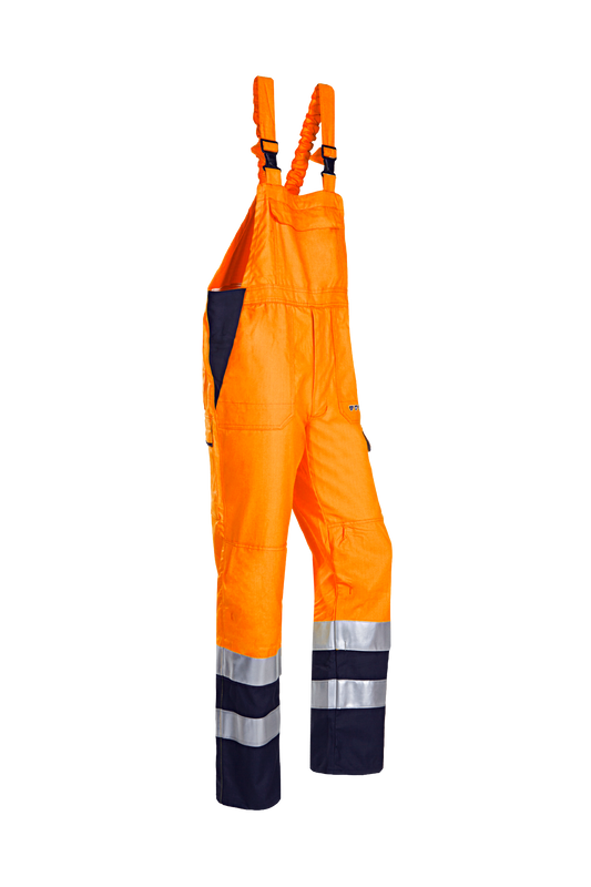 Sioen am. overalls Viana multinorm fluo oranje-marineblauw