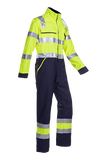 Sioen Overalls Fareins Multinorm- ARC fluo geel-marineblauw