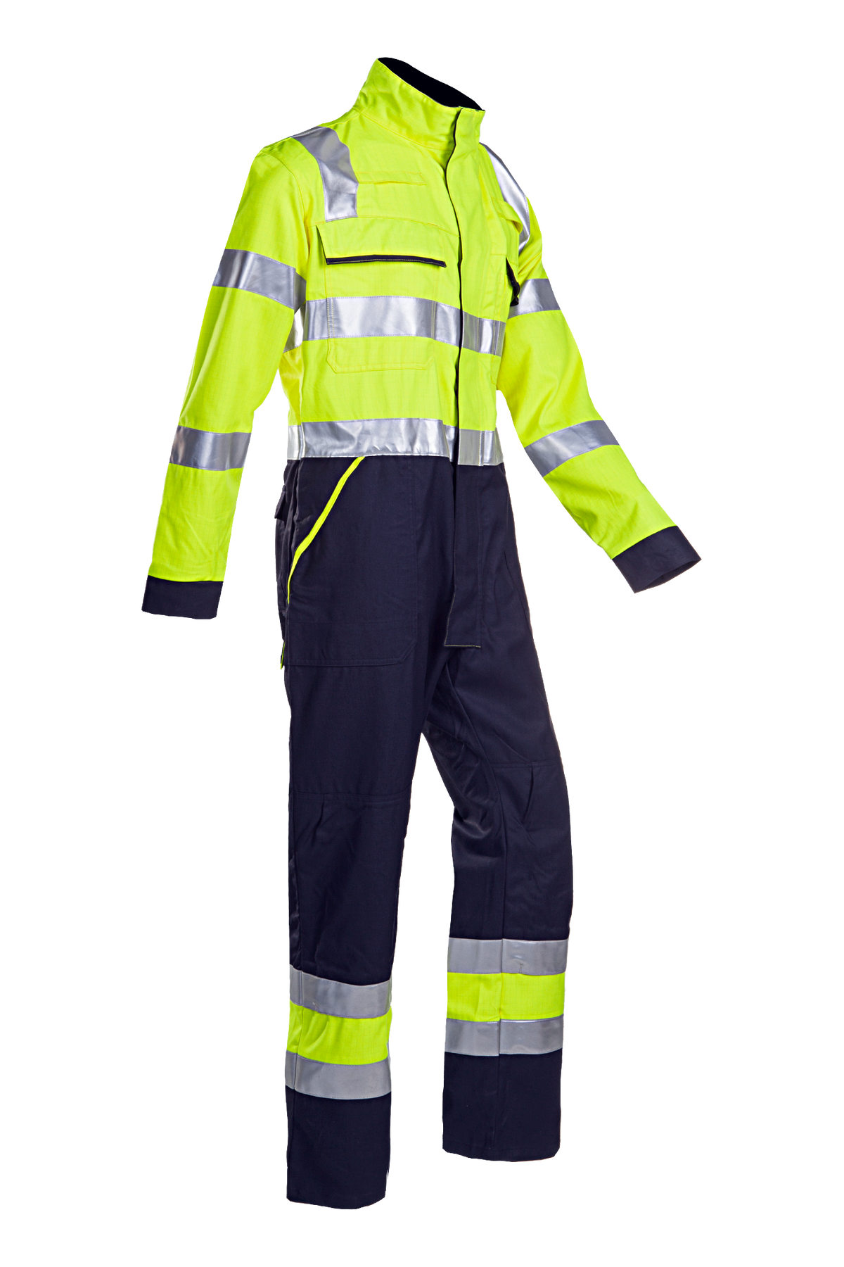 Sioen Overalls Fareins Multinorm- ARC fluo geel-marineblauw