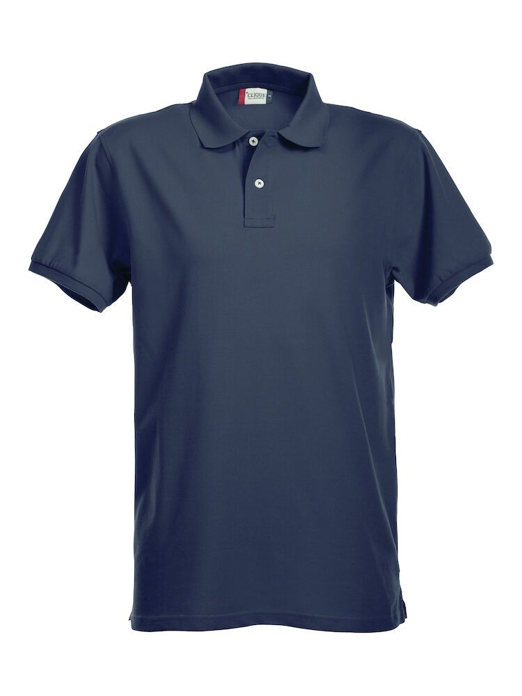 Clique Polos Stretch Premium donker marineblauw(580)