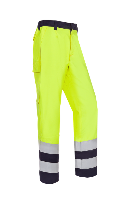 Sioen Broeken Karden Multinorm- ARC fluo geel-marineblauw