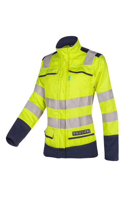 Sioen Jassen Kasie Multinorm- ARC fluo geel-marineblauw