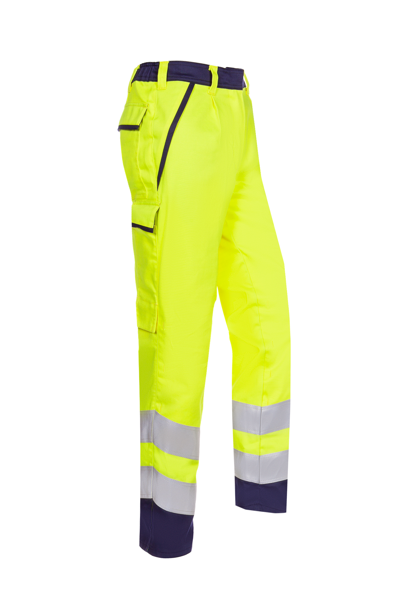 Sioen Broeken Lesha Multinorm- ARC fluo geel-marineblauw