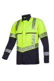Sioen Shirts Colne Multinorm- ARC fluo geel-marineblauw