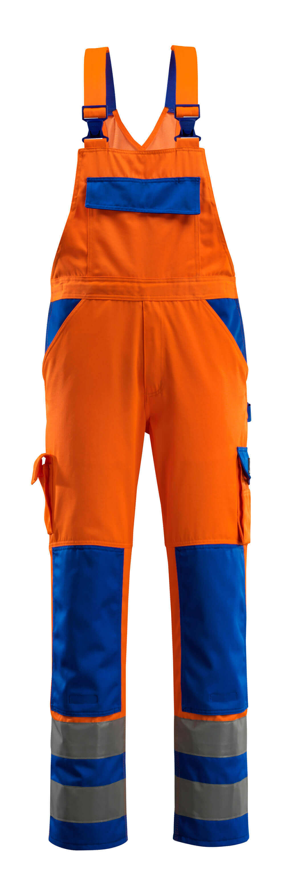 Mascot Safe Compete Am. Overalls 07169-860 Barras fluo oranje-korenblauw(1411)