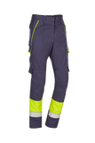 Sioen Broek Calanques ECO ARC (APC1) marineblauw-fluo geel