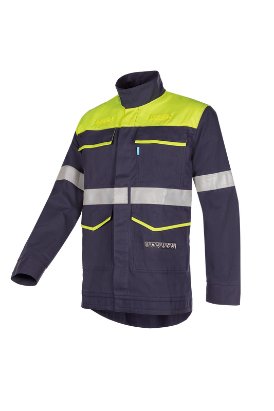 Sioen Blouson Jasper ECO ARC (APC 1) marineblauw-fluo geel