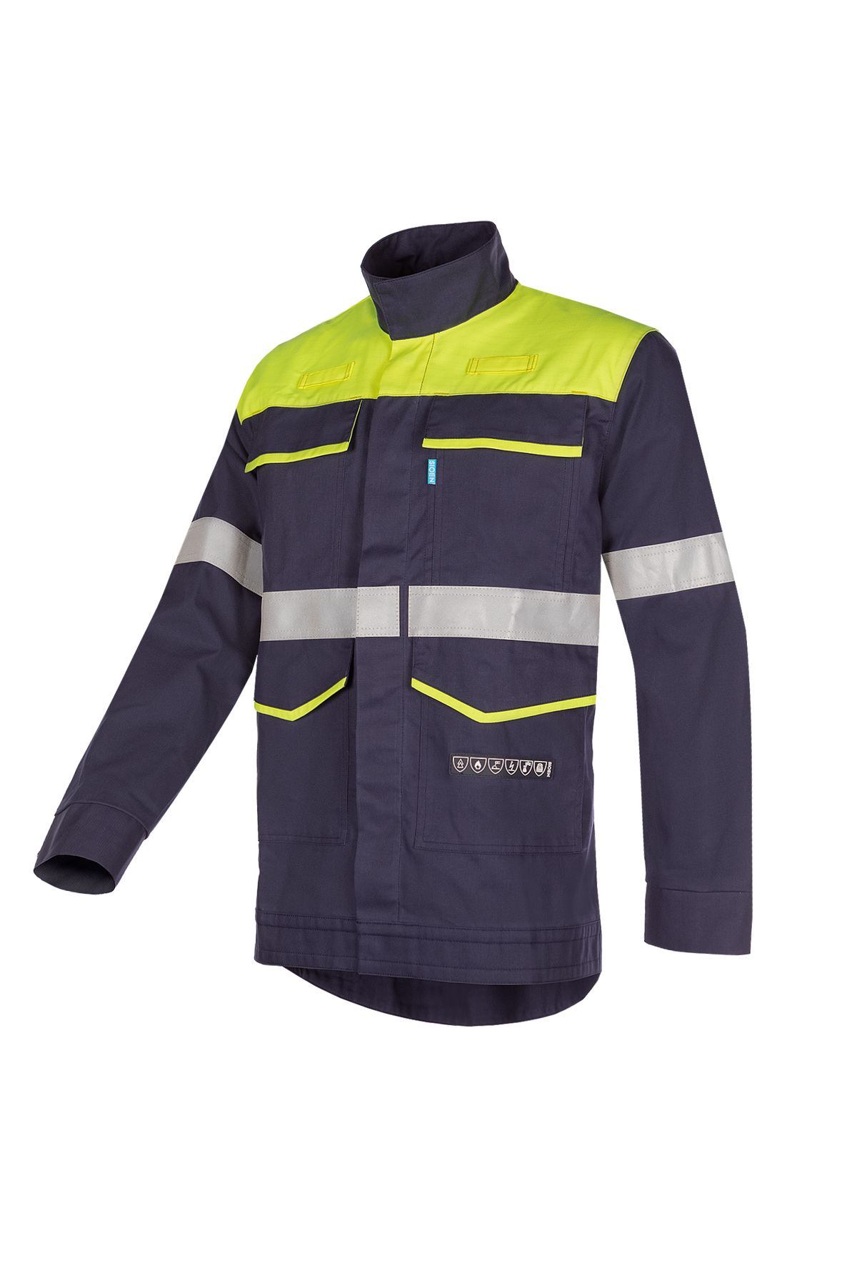 Sioen Blouson Jasper ECO ARC (APC 1) marineblauw-fluo geel